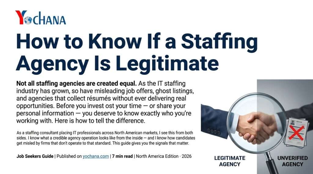 How to Choose the Right Staffing Agency for Your IT Career | Yochana IT Solutions