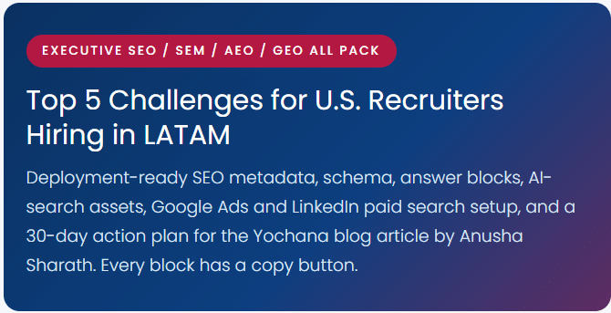Blog 1 Top 5 Challenges for U.S. Recruiters Hiring in LATAM